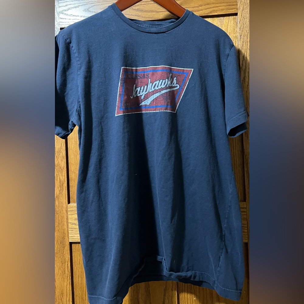 Kansas Jayhawks Navy Blue T-Shirt